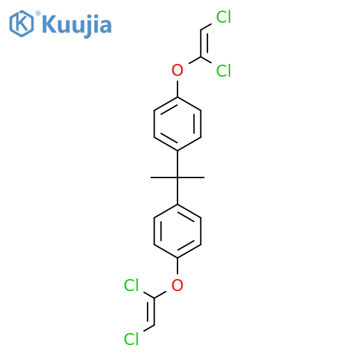 Benzene, 1,1'-(1-methylethylidene)bis[4-[(1,2-dichloroethenyl)oxy]- structure
