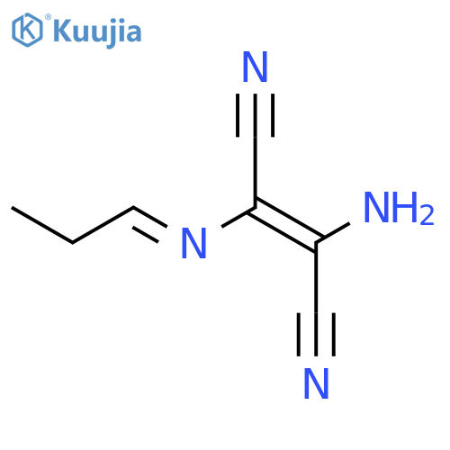 2-Butenedinitrile, 2-amino-3-(propylideneamino)- structure