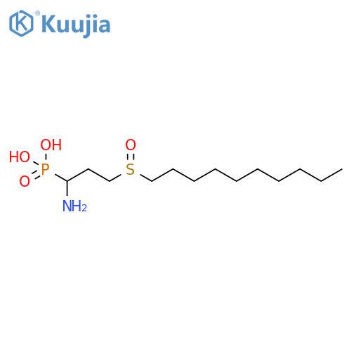 PHOSPHONIC ACID, [1-AMINO-3-(DECYLSULFINYL)PROPYL]- structure