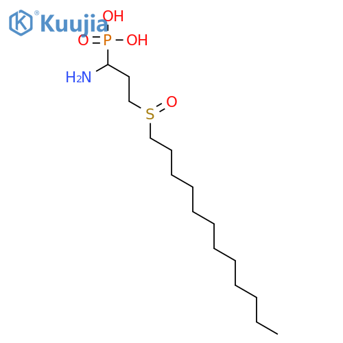 Phosphonic acid, [1-amino-3-(dodecylsulfinyl)propyl]- structure