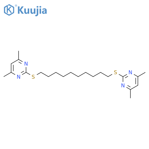 Pyrimidine,2,2'-[1,10-decanediylbis(thio)]bis[4,6-dimethyl- (9CI) structure