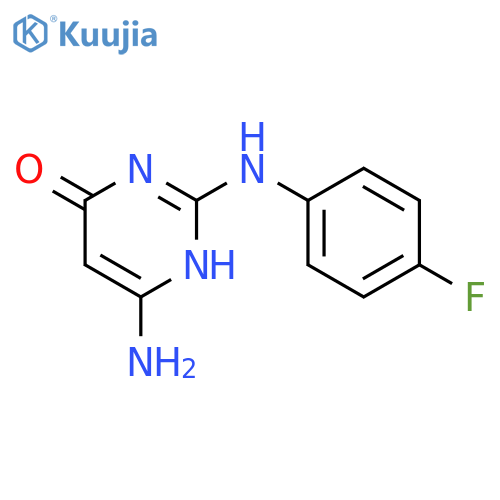 6-Amino-2-(4-fluorophenyl)aminopyrimidin-4(3H)-one structure