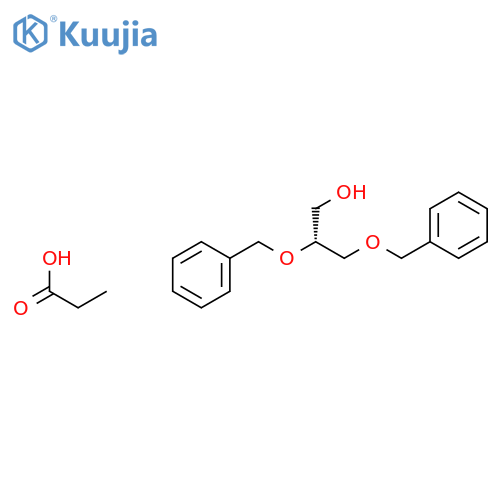 1-Propanol, 2,3-bis(phenylmethoxy)-, propanoate, (R)- structure