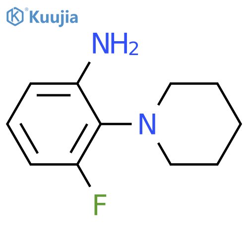 3-Fluoro-2-(piperidin-1-yl)aniline structure