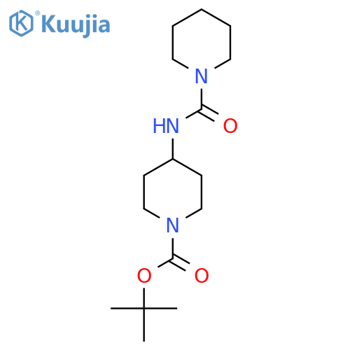 Tert-Butyl 4-[(piperidine-1-carbonyl)amino]piperidine-1-carboxylate structure
