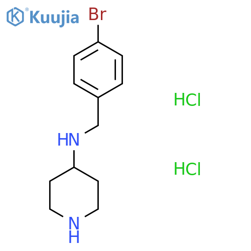 N-(4-Bromobenzyl)piperidine-4-amine dihydrochloride structure
