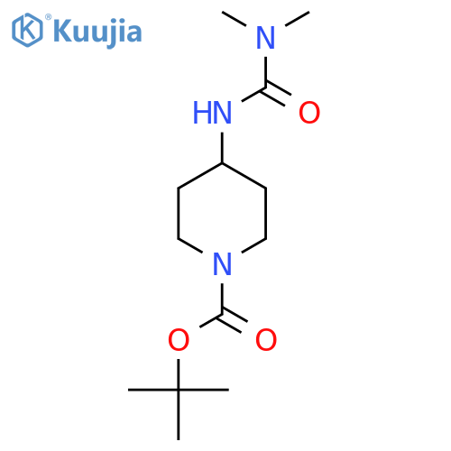 Tert-Butyl 4-(3,3-dimethylureido)piperidine-1-carboxylate structure