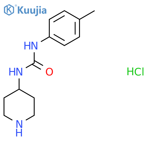 1-(Piperidin-4-yl)-3-p-tolylurea hydrochloride structure
