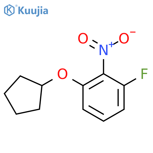 1-(Cyclopentyloxy)-3-fluoro-2-nitrobenzene structure