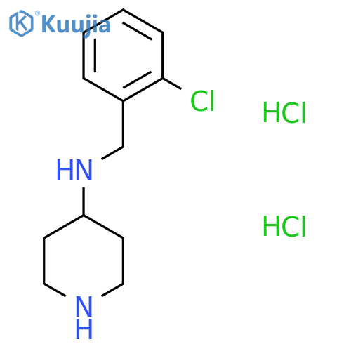 N-(2-Chlorobenzyl)piperidine-4-amine dihydrochloride structure