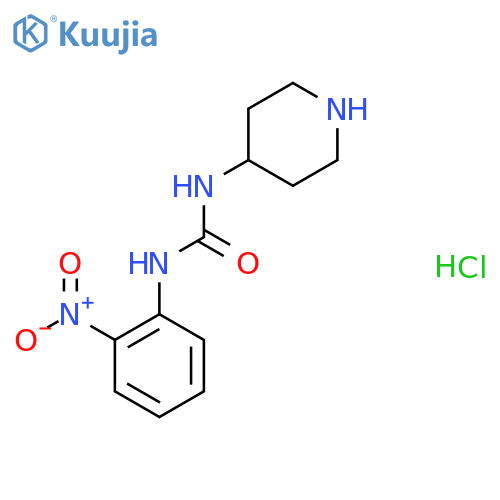 1-(2-Nitrophenyl)-3-(piperidin-4-yl)ureahydrochloride structure