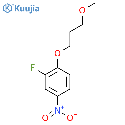 2-Fluoro-1-(3-methoxypropoxy)-4-nitrobenzene structure
