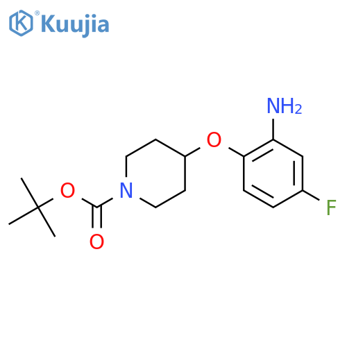 Tert-Butyl 4-(2-amino-4-fluorophenoxy)piperidine-1-carboxylate structure