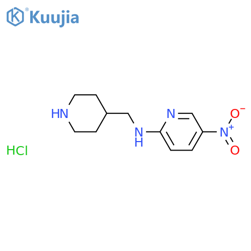 5-Nitro-n-(piperidin-4-ylmethyl)pyridin-2-amine hydrochloride structure