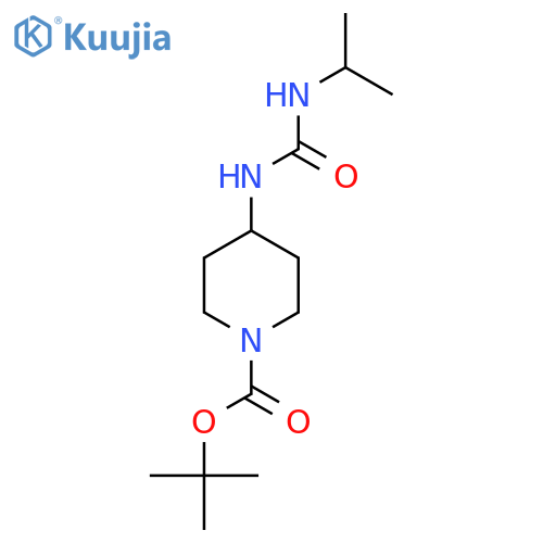 Tert-Butyl 4-(3-isopropylureido)piperidine 1-carboxylate structure
