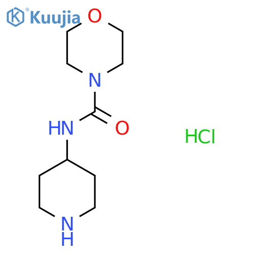 N-(Piperidin-4-yl)morpholine-4-carboxamide hydrochloride structure