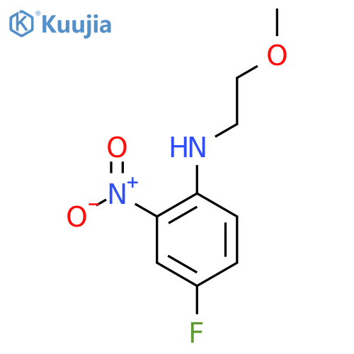 4-Fluoro-N-(2-methoxyethyl)-2-nitroaniline structure