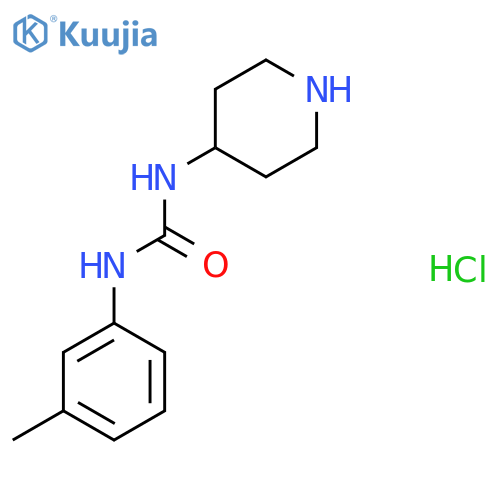 1-(Piperidin-4-yl)-3-m-tolylurea hydrochloride structure