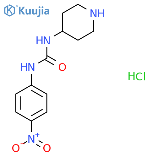 1-(4-Nitrophenyl)-3-(piperidin-4-yl)ureahydrochloride structure