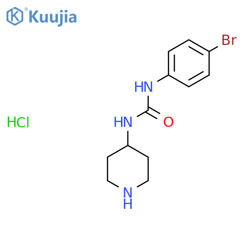 1-(4-Bromophenyl)-3-(piperidin-4-yl)ureahydrochloride structure