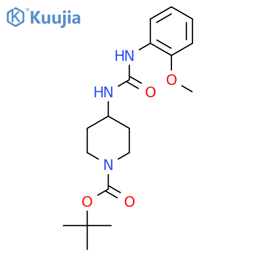 Tert-Butyl 4-[3-(2-methoxyphenyl)ureido]piperidine-1-carboxylate structure
