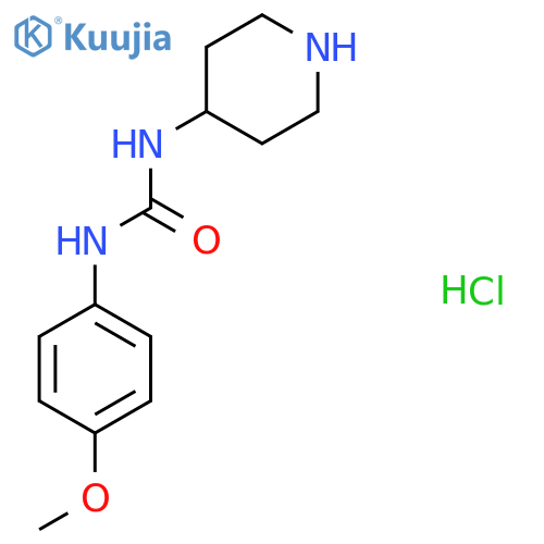 1-(4-Methoxyphenyl)-3-(piperidin-4-yl)urea hydrochloride structure