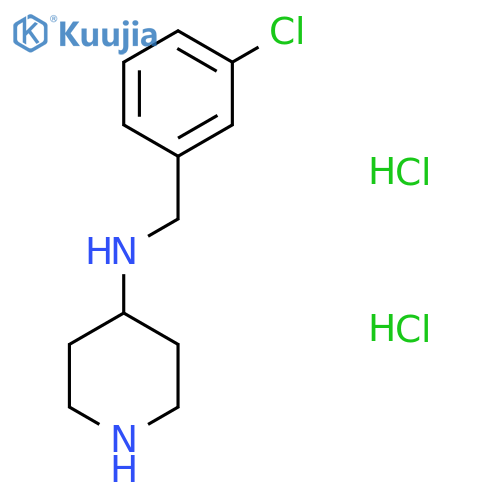 N-(3-Chlorobenzyl)piperidine-4-amine dihydrochloride structure