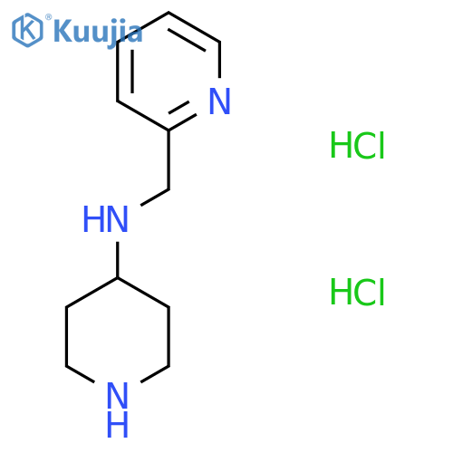 N-(Pyridin-2-ylmethyl)piperidine-4-aminedihydrochloride structure