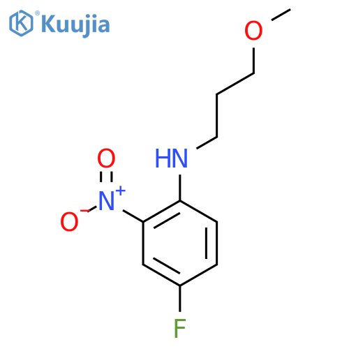 4-Fluoro-N-(3-methoxypropyl)-2-nitroaniline structure