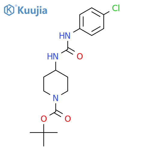 Tert-Butyl 4-[3-(4-chlorophenyl)ureido]piperidine-1-carboxylate structure