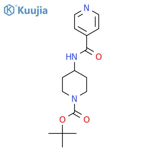 Tert-Butyl 4-(isonicotinamido)piperidine-1-carboxylate structure