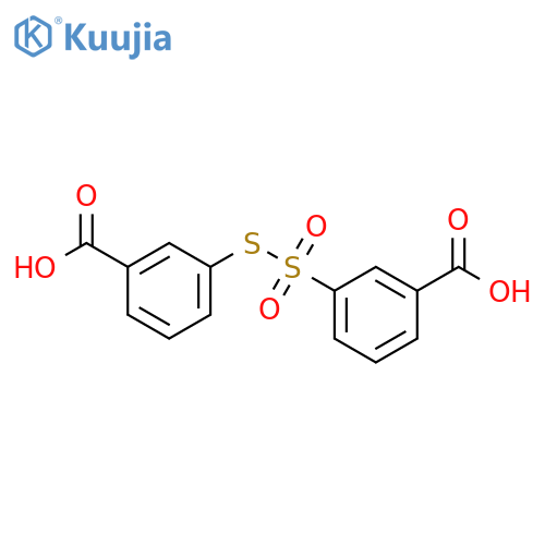 Benzoic acid,3-[[(3-carboxyphenyl)sulfonyl]thio]- (9CI) structure