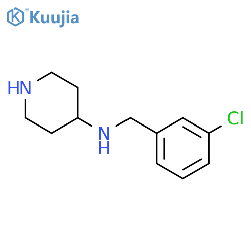 N-(3-Chlorobenzyl)piperidine-4-amine structure