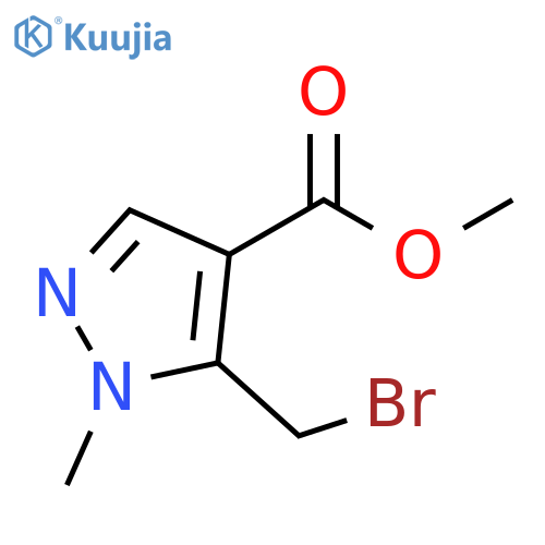 methyl 5-(bromomethyl)-1-methyl-1H-pyrazole-4-carboxylate structure