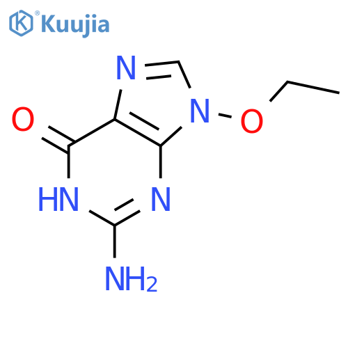 6H-Purin-6-one, 2-amino-9-ethoxy-1,9-dihydro- structure