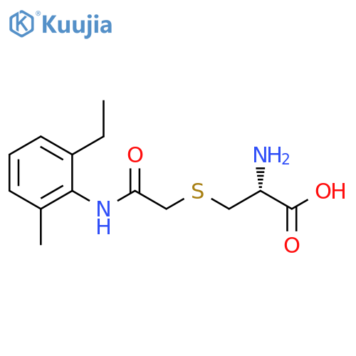 L-Cysteine, S-[2-[(2-ethyl-6-methylphenyl)amino]-2-oxoethyl]- structure