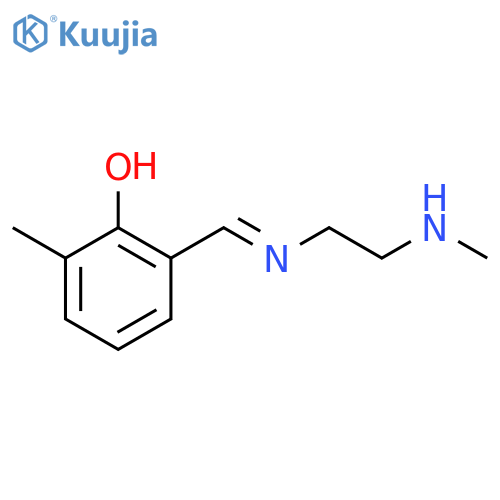 Phenol, 2-methyl-6-[[[2-(methylamino)ethyl]imino]methyl]- structure
