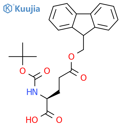 Boc-d-glu(ofm)-oh structure