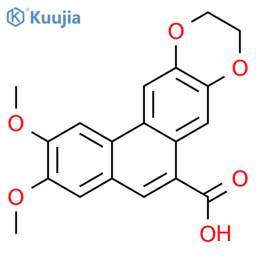 Phenanthro[3,2-b][1,4]dioxin-6-carboxylic acid, 9,10-dihydro-2,3-dimethoxy- structure