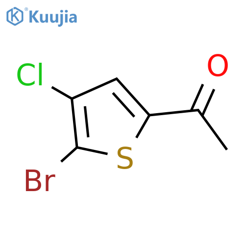 1-(5-Bromo-4-chlorothiophen-2-yl)ethanone structure