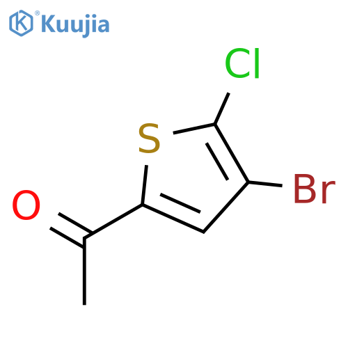 1-(4-Bromo-5-chlorothiophen-2-yl)ethan-1-one structure