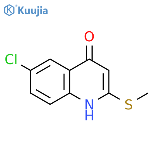 4(1H)-Quinolinone, 6-chloro-2-(methylthio)- structure