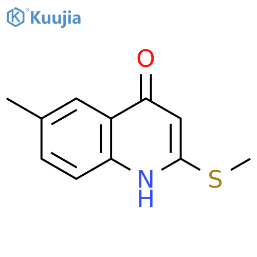 4(1H)-Quinolinone, 6-methyl-2-(methylthio)- structure