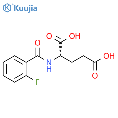 2-[(2-fluorophenyl)formamido]pentanedioic acid structure
