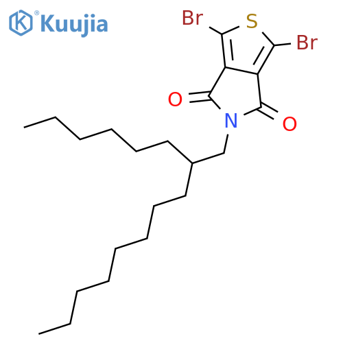 1,3-Dibromo-5-(2-hexyldecyl)-4H-thieno[3,4-c]pyrrole-4,6(5H)-dione structure