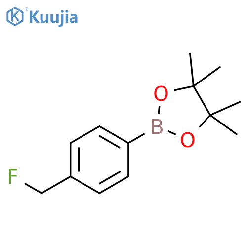 2-4-(Fluoromethyl)phenyl-4,4,5,5-tetramethyl-1,3,2-dioxaborolane structure