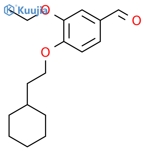 4-(2-Cyclohexylethoxy)-3-ethoxybenzaldehyde structure