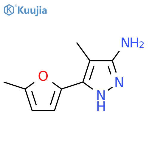4-Methyl-3-(5-methylfuran-2-yl)-1H-pyrazol-5-amine structure