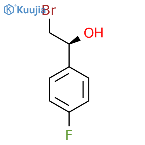 (1S)-2-bromo-1-(4-fluorophenyl)ethanol structure