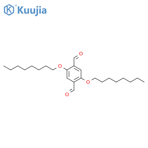 1,4-Benzenedicarboxaldehyde,2,5-bis(octyloxy)- structure